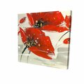 Fondo 16 x 16 in. Abstract Red Flowers in the Wind-Print on Canvas FO2788301